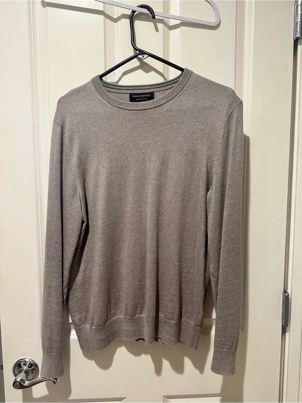 Banana Republic Men's Crewneck Sweater in Taupe